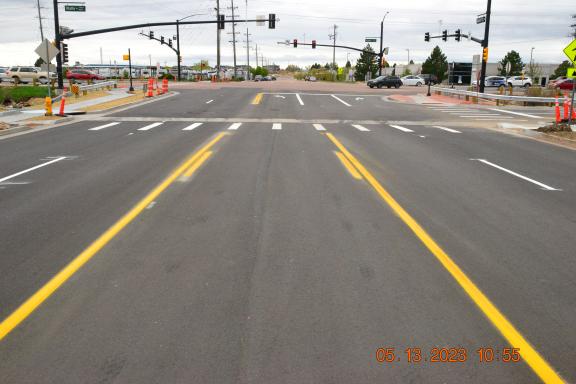 Wooten road now with new pavement and new street work