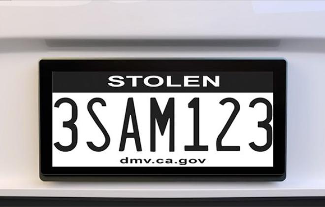 Stolen License Plate