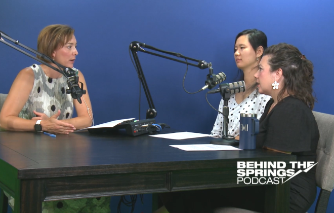 Behind the Springs podcast host Jennifer Schreuder speaks with First Lady Abbey Mobolade and El Paso County Public Health's Maggie Youkhana. 